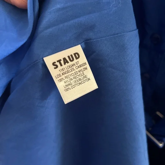 🆕 STAUD Blue Lapis Staud Millie Maxi Long Dress 6 - Picture 8 of 9